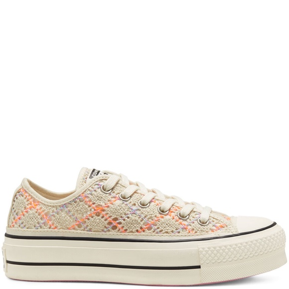 NIB Converse Boho Crochet Platform CTAS Low Top - Picture 8 of 9